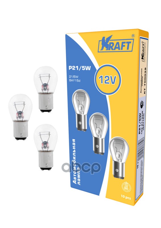 Лампа 12V P21/5W 21/5W Bay15d Kraft 1 Шт. Картон Kt700039 Kraft арт. KT700039