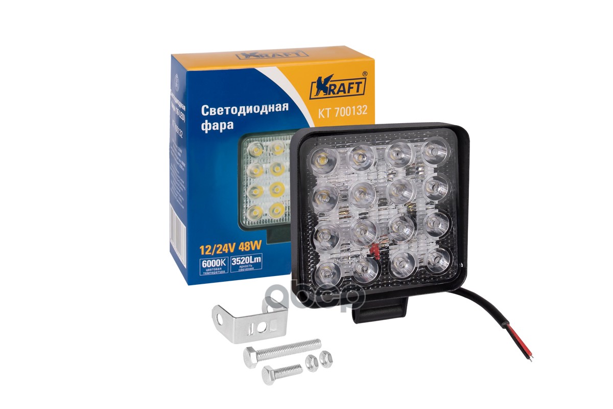 Светодиодная Фара 16Led 9-60V 48W Kraft Kt 700132 Kraft Kt700132 Kraft арт. KT700132