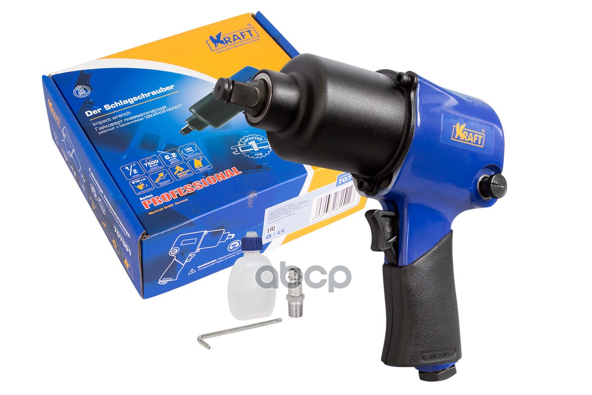 Гайковерт Пневматический Ударный 1/2 610 Н.м. Kraft Kt707001 Kraft арт. KT707001