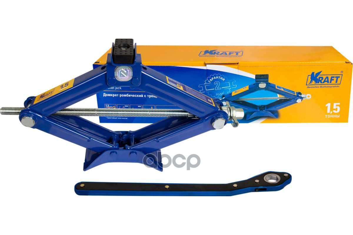 Домкрат Ромбический С Трещоточной Рукояткой 1,5Т Kraft Kt 800071 Kraft Kt 800071 Kraft арт. KT 800071