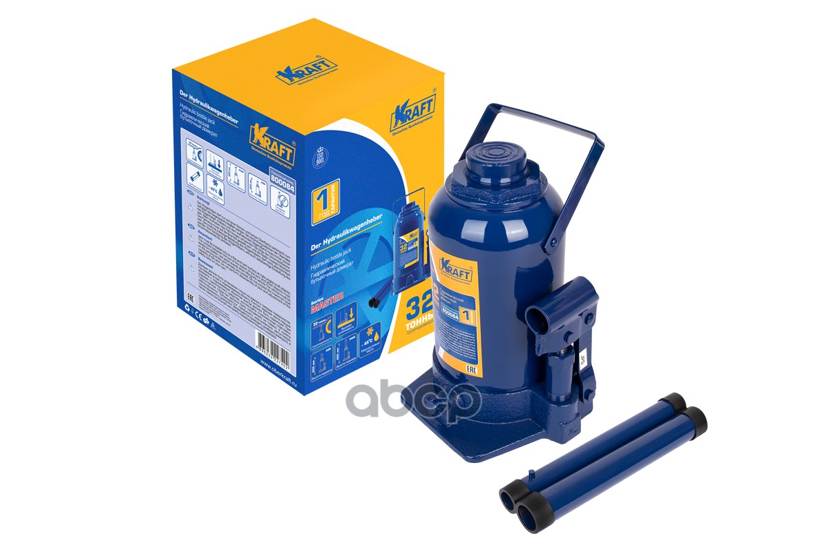 Домкрат Бутылочный 32 Т. Master Kraft Kt 800084 Kraft арт. KT 800084