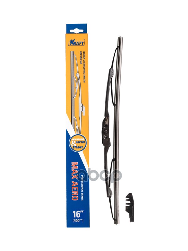 Щетка Стеклоочистителя 400 Мм Каркасная 1 Шт Kraft Max Aero Kt 830037 Kraft арт. KT 830037