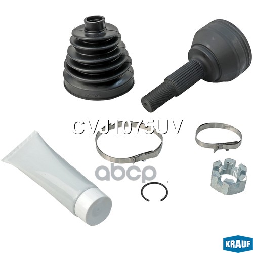 ШРУС наружный NISSAN Qashqai 2.0 4WD [MR20DE] 141 hp 2007 - 2013 NISSAN Qashqai 1.5 dCi [K9K 732, K9 Krauf арт. CVJ1075UV