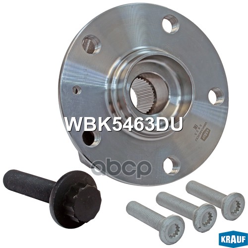 Ступица в сборе [MSR, Kit] SKODA Octavia,Yeti,Superb,Kodiaq,Karoq / VW Golf,Jetta,Caddy / AUDI A3,Q2 Krauf арт. WBK5463DU