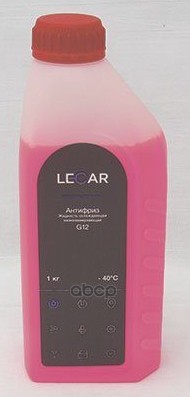 Антифриз LECAR G12 G12 готовый -40C красный 1 л LECAR000041210 LECAR арт. LECAR000041210