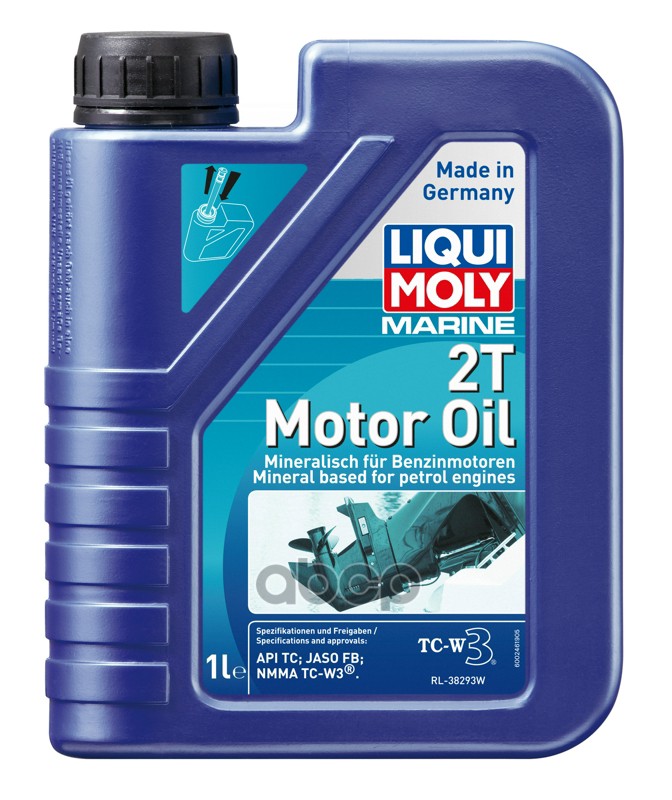 Масло моторное минеральное для водн техн Marine 2T Motor Oil 1л 25019 LIQUI MOLY арт. 25019