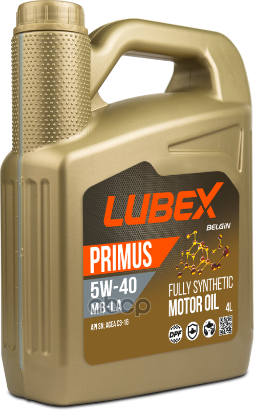 LUBEX Масло Моторное Primus Mb-La 5W-40  4L