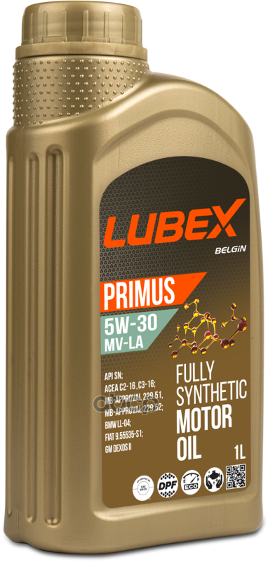 LUBEX Масло Моторное Primus Mv-La 5W-30  1L