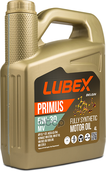 LUBEX Масло Моторное Primus Mv 5W-30  5L