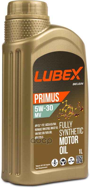 LUBEX Масло Моторное Primus Mv 5W-30  1L