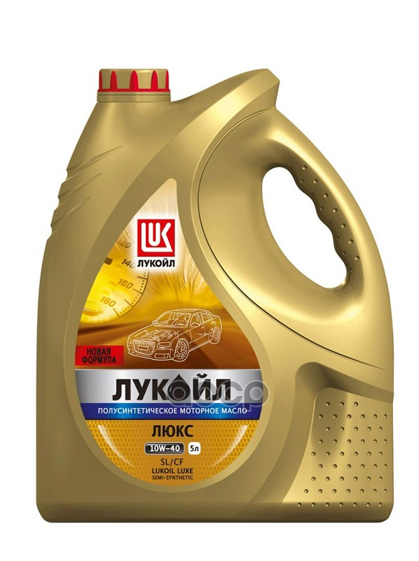 LUKOIL Масло моторное полусинтетическое LUKOIL LUXE 10W-40, API SL/CF 5Л 19299 (3705305)