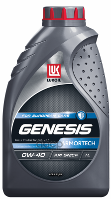 LUKOIL Масло моторное LUKOIL GENESIS ARMORTECH 0W-40, 1л 3150660