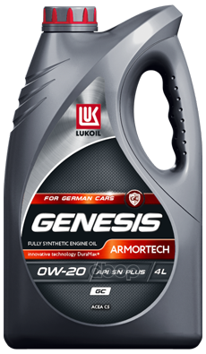 LUKOIL Масло моторное LUKOIL GENESIS ARMORTECH GC 0W-20 4Л 3409230