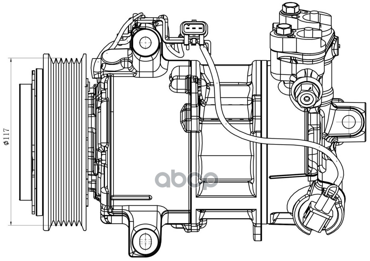 Компрессор кондиц. для а/м Haval Dargo (22-) (LCAC 3020) LUZAR арт. LCAC3020