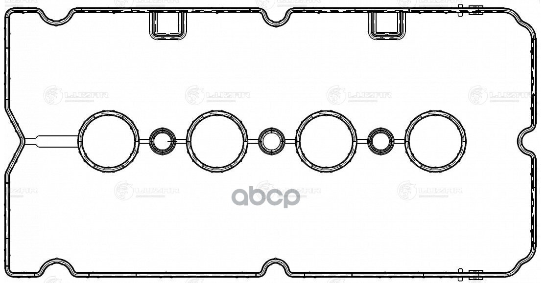Прокладка клапанной крышки для а/м Chevrolet Cruze (09-)/Opel Astra H (04-) 1.6i [F16D4] (LES 20503) LUZAR арт. LES20503