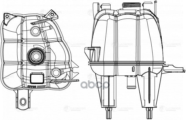 Бачок расширит. охл. жидкости для а/м Peugeot Boxer/Citroen Jumper (06-) (без датчика) (LET 2005) LUZAR арт. LET2005