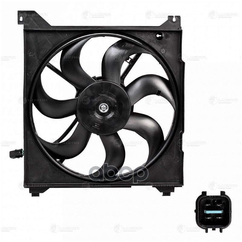 Вентилятор охл. с кожухом ам Hyundai Sonata (EF) (98-) 2.0i,2.7i AT LFK0805 LUZAR арт. LFK0805