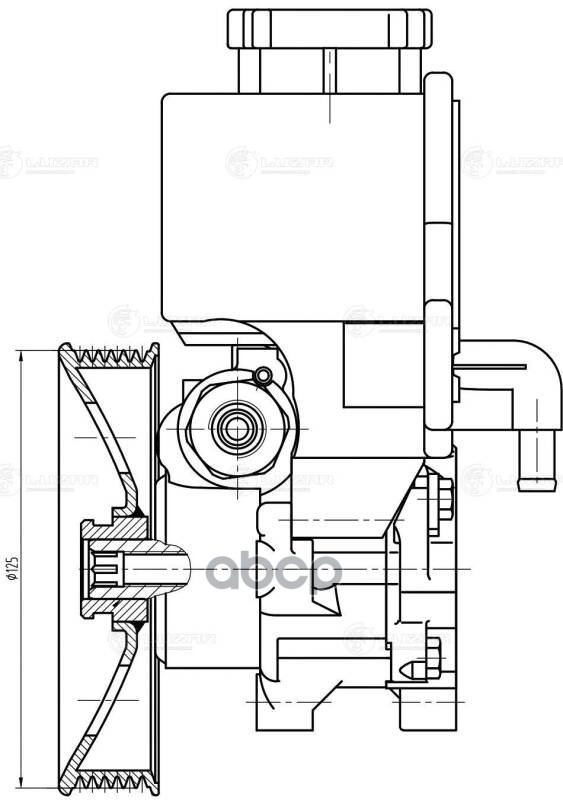 Насос ГУР для а/м Mercedes-Benz C (W202) (93-)/E (W210) (98-) 1.8/2.0/2.2/2.3i (LPS 1510) LUZAR арт. lps-1510