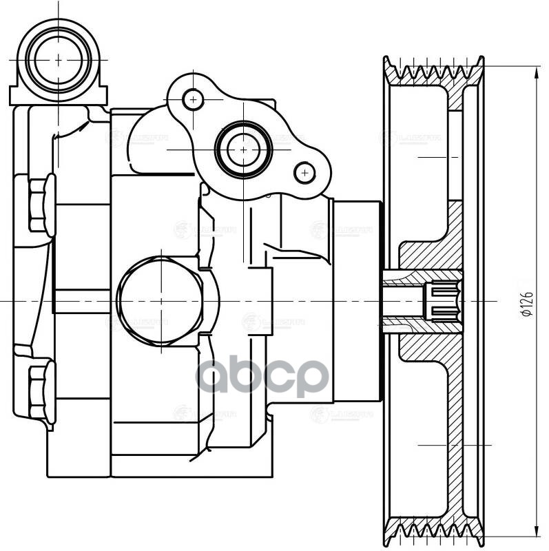 Насос ГУР для а/м Audi A4 (07-) 1.8/2.0T (LPS 1818) LUZAR арт. LPS1818