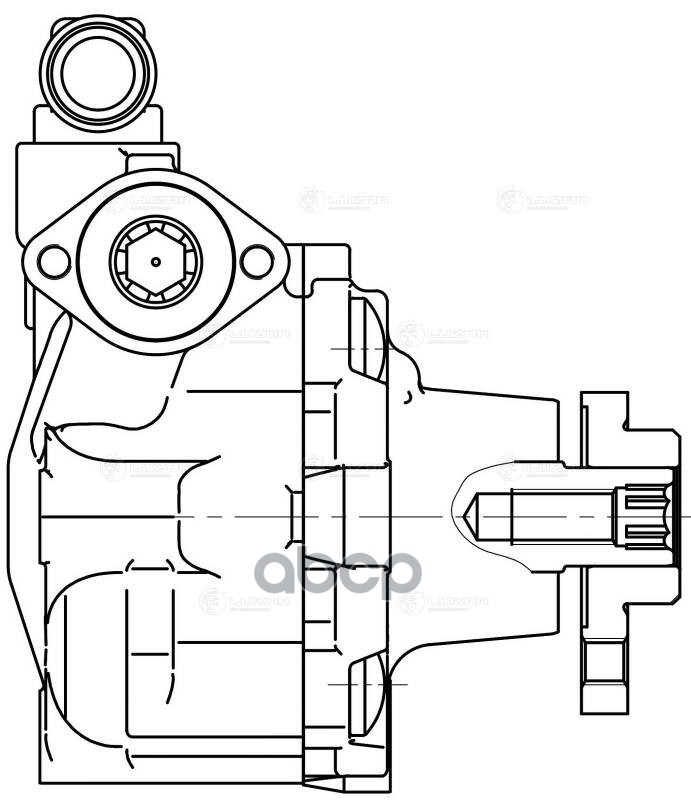 Насос ГУР для а/м Volkswagen Touareg (10-) 3.0D (LPS 1830) LUZAR арт. LPS1830