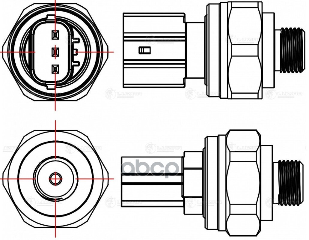 Датчик давления хладагента для а/м Honda Civic (06-)/CR-V (06-) (LRPS 2301) LUZAR арт. lrps-2301