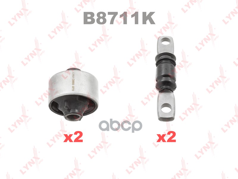 Комплект сайлентблоков / Рычагов / Перед. подв. B8711K LYNXauto арт. B8711K
