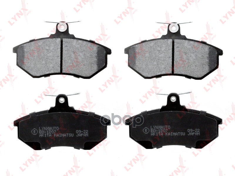 Колодки Тормозные Передние Audi 100 1.8-2.4D 82-91 / 200 2.1-2.2 83-91 / 80 1.4-2.6 83-96 / A4 1.6-1 LYNXauto арт. bd-1207
