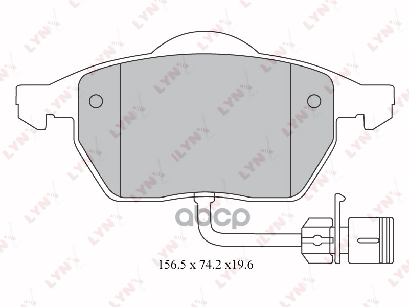Колодки тормозные передние AUDI 100 2.0-2.8 90-94 / A6 1.8-2.8 94-97 LYNXauto арт. bd-1209