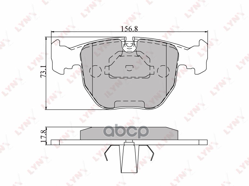 Колодки тормозные передние подходит для BMW 5 (E39) 00-03/7(E38) 4.0 96-01/X3(E83) 3.0D 06/X5(E53) 3.0-4.4 BD-1401 LYNXauto а...