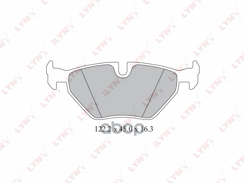 Колодки тормозные задние BMW 5(E39) 96-03 LYNXauto арт. bd-1413