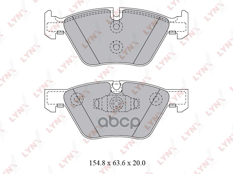 Колодки тормозные передние BMW 1(E81/E87) 07-13 / 3(E90) 05-11 LYNXauto арт. bd-1421