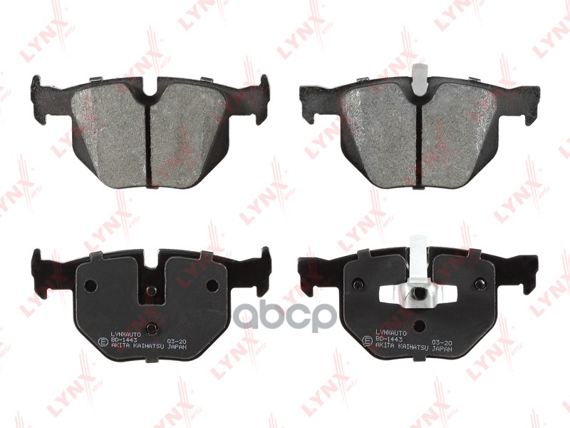 Колодки тормозные задние BMW 3(E90) 04> / X1(E84) 09> LYNXauto арт. bd-1443