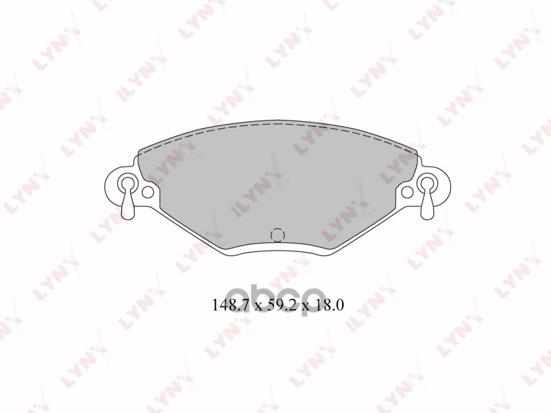 Колодки тормозные передние CITROEN C5 I-II 2.0-2.0D 01> LYNXauto арт. bd-2208
