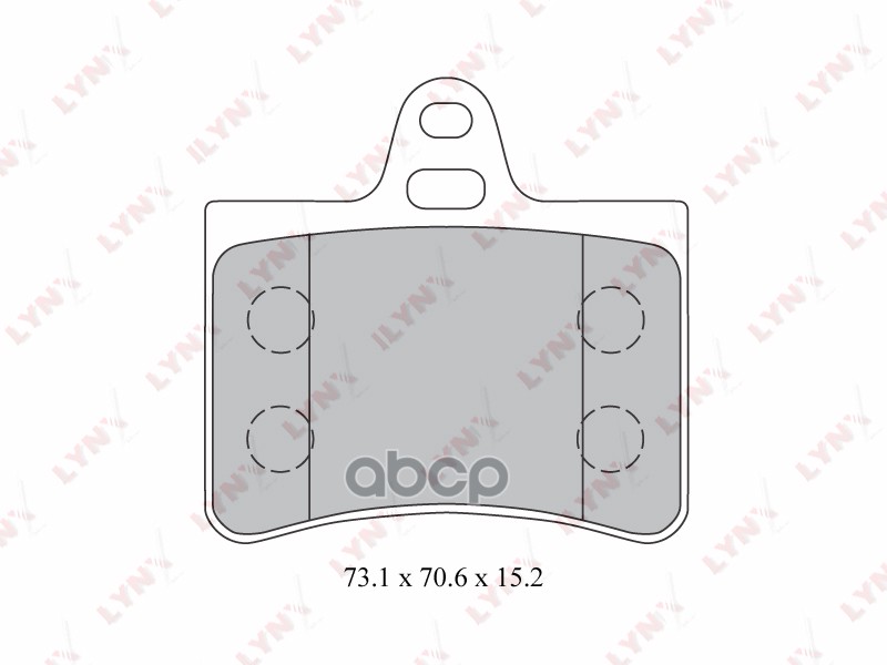 Колодки тормозные задние CITROEN C5 I-II 1.6D-3.0 01> LYNXauto арт. bd-2210