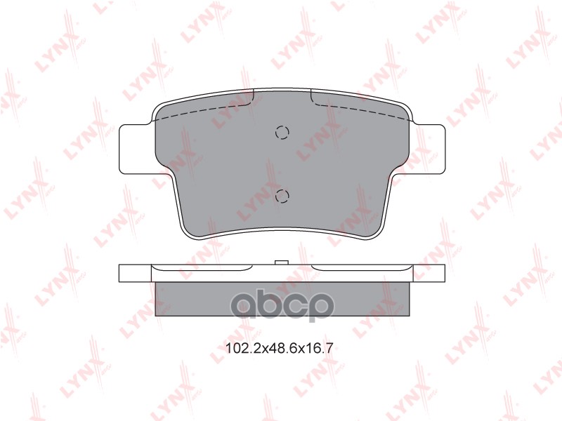 Колодки тормозные задние подходит для CITROEN C4 Picasso/Grand Picasso 1.6-2.0D 06 BD-2226 LYNXauto арт. BD-2226