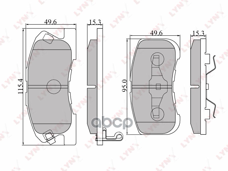 Колодки Тормозные Передние Daihatsu Sirion >05/Storia 98-04/Mira/Move 94> / Opti 98-00 LYNXauto арт. bd-2401