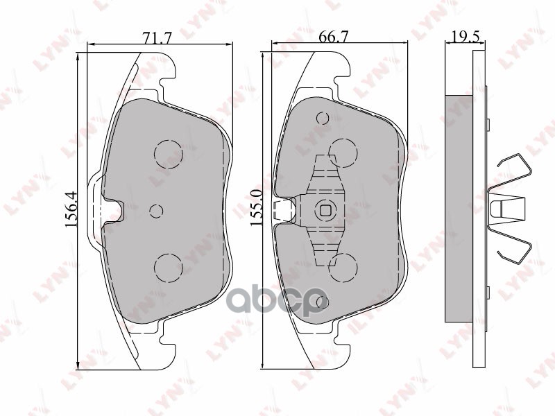 Колодки тормозные передние подходит для FORD Mondeo IV 07/S-Max 06/Galaxy 06, LANDROVER Freelander II 06, VOLVO S80/V70 06 BD...
