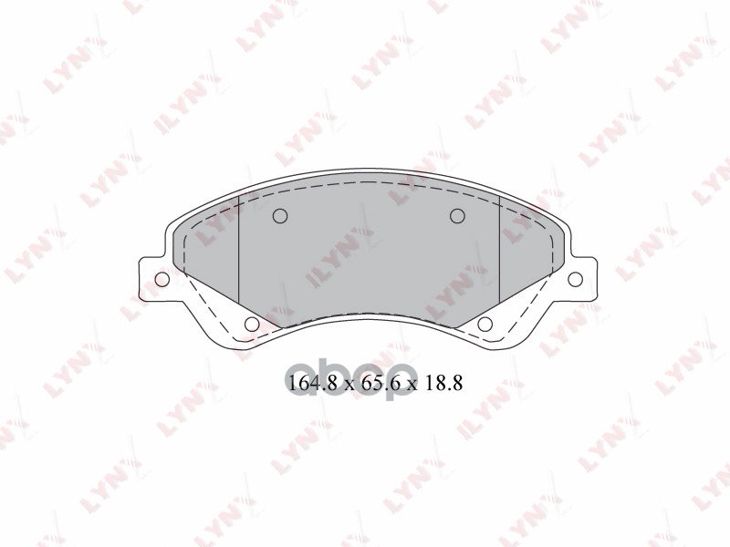 Колодки тормозные передние FORD Transit 2.2D 06> LYNXauto арт. bd-3034