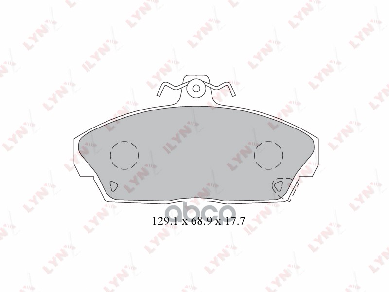 Колодки тормозные передние HONDA Civic VI-VII 1.4-2.0D 95-05 LYNXauto арт. bd-3426