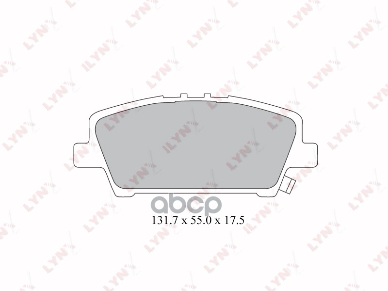 Колодки тормозные передние HONDA Civic 1.4-2.2D 06> LYNXauto арт. bd-3427