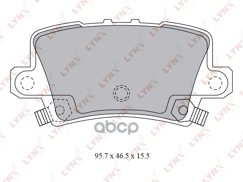 Колодки тормозные задние HONDA Civic 1.4-2.2D 06> LYNXauto арт. bd-3432