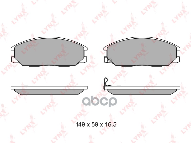 Колодки тормозные передние подходит для HYUNDAI Santa-Fe 01-06, SSANGYONG Actyon/Kyron 05 BD-3614 LYNXauto арт. BD-3614