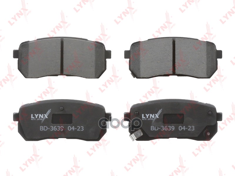 Колодки тормозные задние KIA Sorento/Sorento Prime III(UM) 2.2d-2.4 15> LYNXauto арт. bd-3639