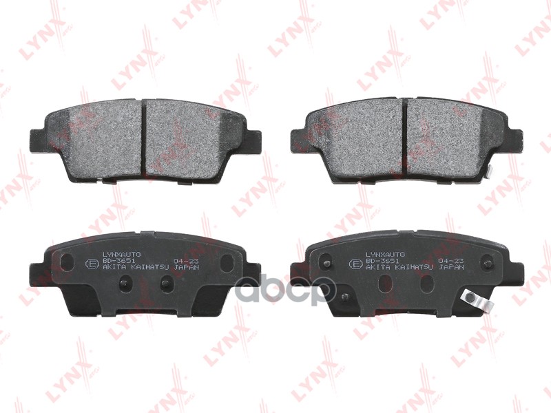 Колодки тормозные задние HYUNDAI Genesis 08>  GENESIS G80 16>  KIA K9 18> / Quoris 12> LYNXauto арт. bd-3651