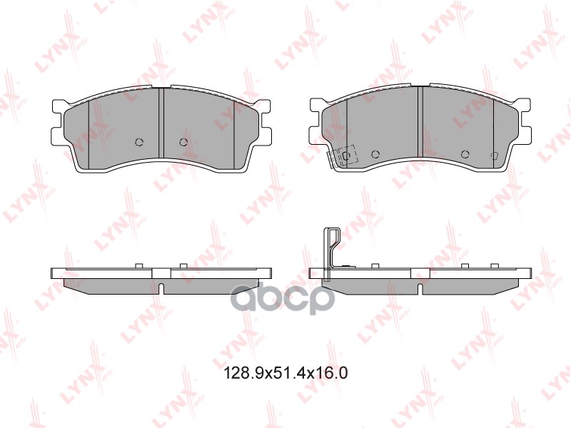 Колодки тормозные передние подходит для KIA Spectra 05 / Clarus/Rio 00-05/Shuma 01-04 BD-4403 LYNXauto арт. BD-4403