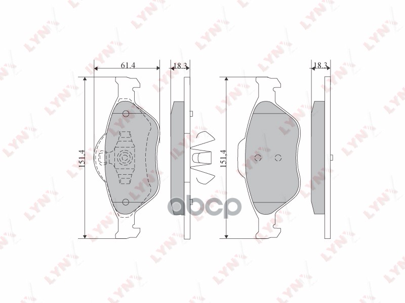 Колодки тормозные передние подходит для FORD Fusion 02/Fiesta (Вент.) 00-01/01/Ka 1.6 03-08/Puma 00-02, MAZDA 2 03-07 BD-5108...