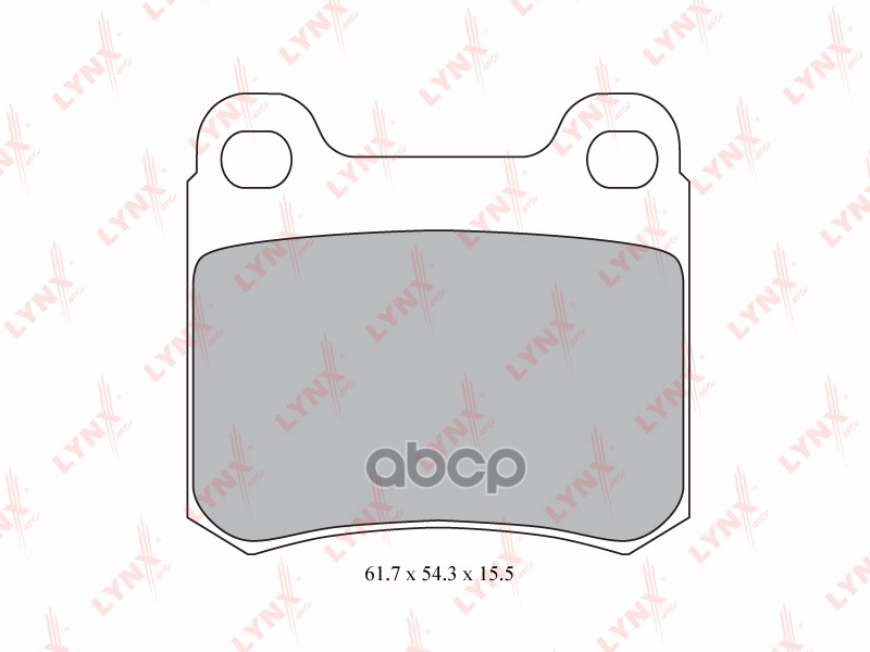 Колодки тормозные задние MERCEDES-BENZ 190(W201) 84> / C(W202) 93> / E(W124) 85> LYNXauto арт. bd-5312