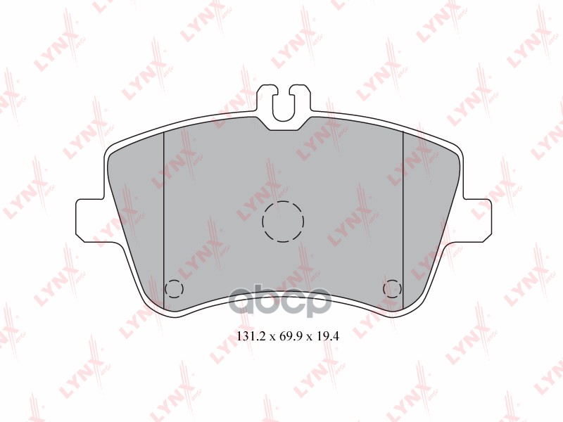 Колодки тормозные передние MERCEDES-BENZ C230-320(W203) 00> / CLK200K-320(C209) 02> LYNXauto арт. bd-5317