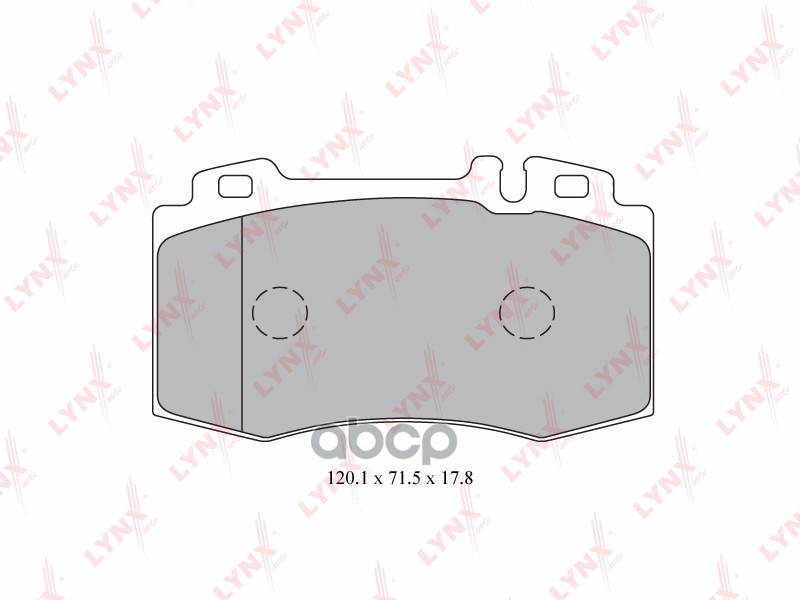 Колодки тормозные передние MERCEDES-BENZ ML230-55(W163) 98-05 / S320-600(W220) 98-05 LYNXauto арт. bd-5327