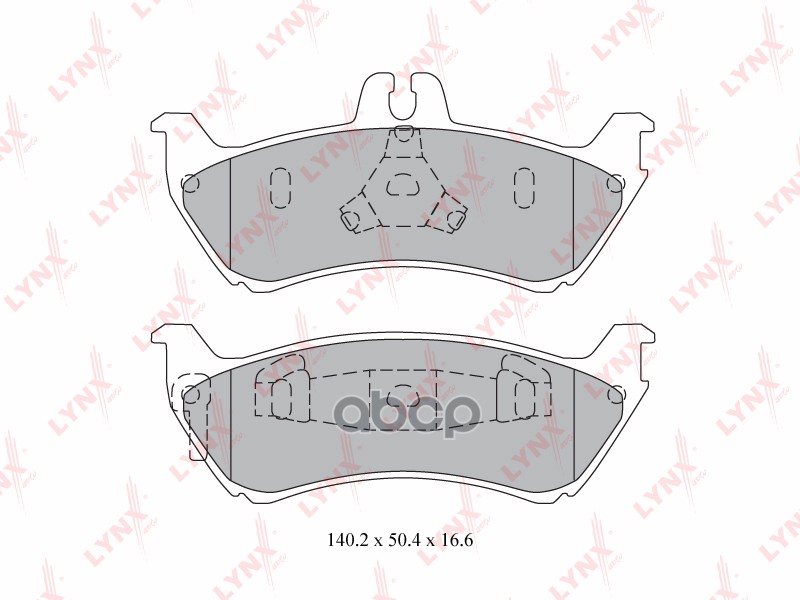 Колодки тормозные задние MERCEDES-BENZ ML230-430(W163) 98-00 LYNXauto арт. bd-5328